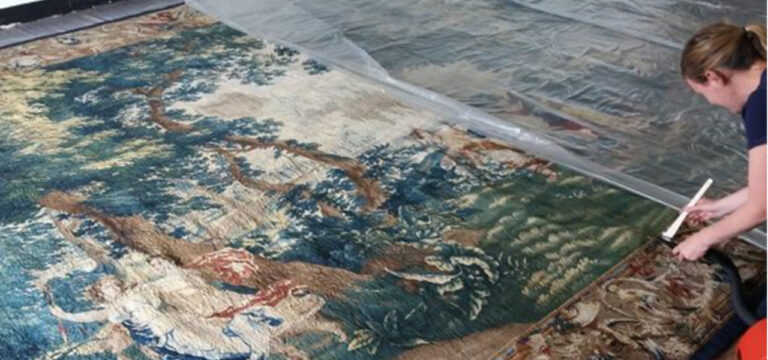 Conservation: Cleaning of a 17th-Century Tapestry