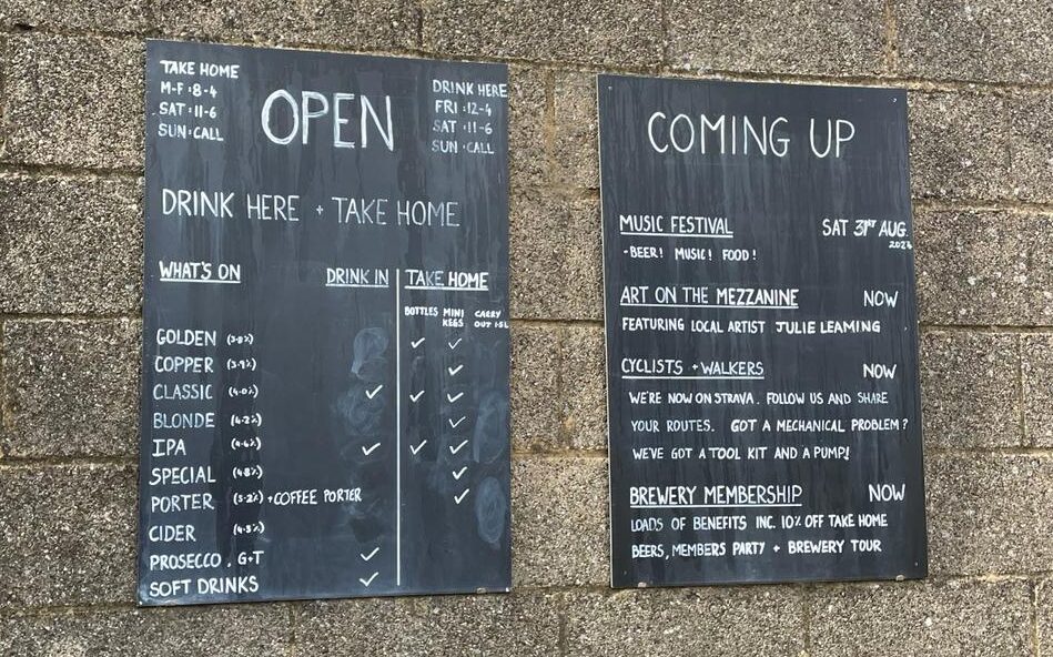 The journey of 3 brewers brewery menu